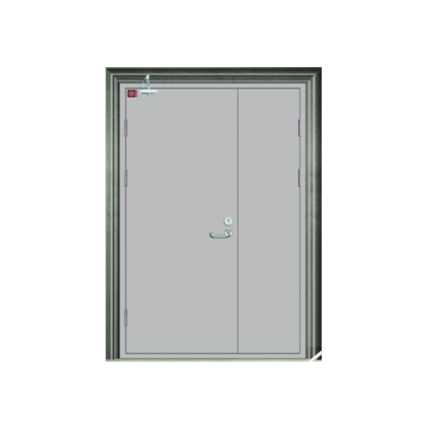 Steel fire door